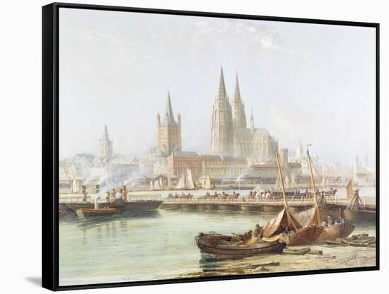 Cologne Cathedral on the Rhine-Vincent H. Gormer-Framed Stretched Canvas