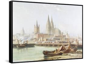 Cologne Cathedral on the Rhine-Vincent H. Gormer-Framed Stretched Canvas