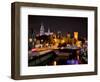 Cologne Cathedral, Rheinuferstrasse, Illuminated, in the Evening-Marc Gilsdorf-Framed Photographic Print