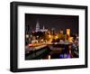 Cologne Cathedral, Rheinuferstrasse, Illuminated, in the Evening-Marc Gilsdorf-Framed Photographic Print