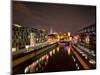 Cologne Cathedral, Rheinuferstrasse, Illuminated, in the Evening-Marc Gilsdorf-Mounted Photographic Print