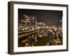 Cologne, Crane Houses in the Rheinauhafen, Dusk, Illuminated-Marc Gilsdorf-Framed Photographic Print