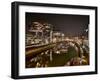 Cologne, Crane Houses in the Rheinauhafen, Dusk, Illuminated-Marc Gilsdorf-Framed Photographic Print