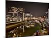 Cologne, Crane Houses in the Rheinauhafen, Dusk, Illuminated-Marc Gilsdorf-Mounted Photographic Print