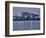 Cologne, Crane Houses on the Rhine, Dusk, Illuminated-Marc Gilsdorf-Framed Photographic Print