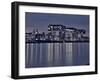 Cologne, Crane Houses on the Rhine, Dusk, Illuminated-Marc Gilsdorf-Framed Photographic Print