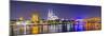 Cologne, Germany Panorama over the Rhine River.-SeanPavonePhoto-Mounted Photographic Print