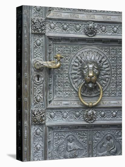 Cologne Lions Head Door-George Johnson-Stretched Canvas