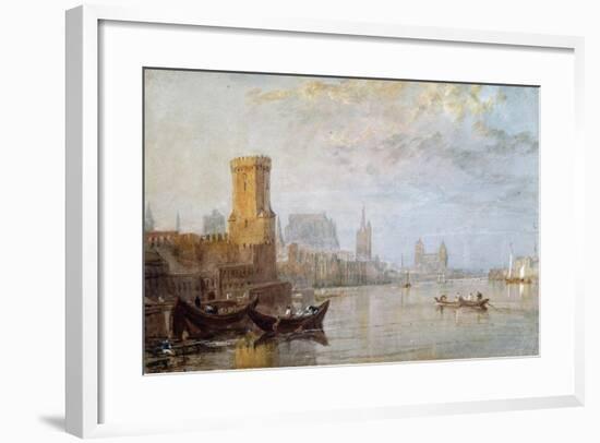 Cologne on the Rhine-J. M. W. Turner-Framed Giclee Print