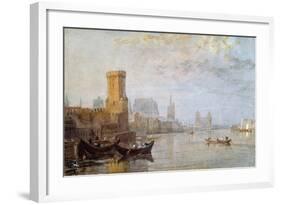 Cologne on the Rhine-J. M. W. Turner-Framed Giclee Print