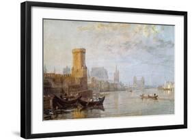 Cologne on the Rhine-J. M. W. Turner-Framed Giclee Print