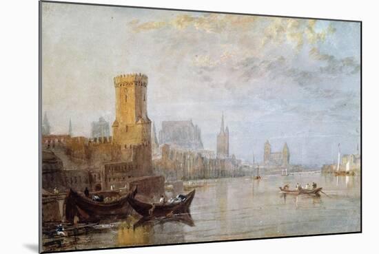 Cologne on the Rhine-J. M. W. Turner-Mounted Giclee Print