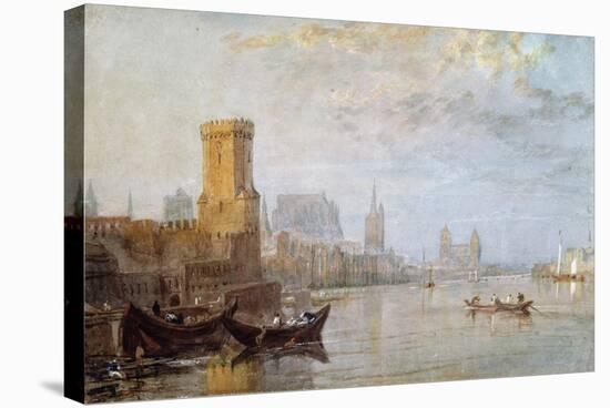 Cologne on the Rhine-J. M. W. Turner-Stretched Canvas