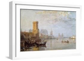 Cologne on the Rhine-J. M. W. Turner-Framed Giclee Print