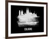 Cologne Skyline Brush Stroke - White-NaxArt-Framed Art Print