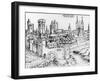 Cologne, Woodcut, Germany, 15th Century-null-Framed Giclee Print