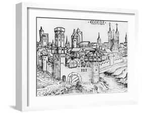 Cologne, Woodcut, Germany, 15th Century-null-Framed Giclee Print