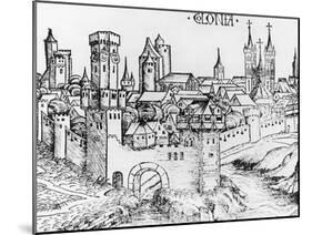 Cologne, Woodcut, Germany, 15th Century-null-Mounted Giclee Print