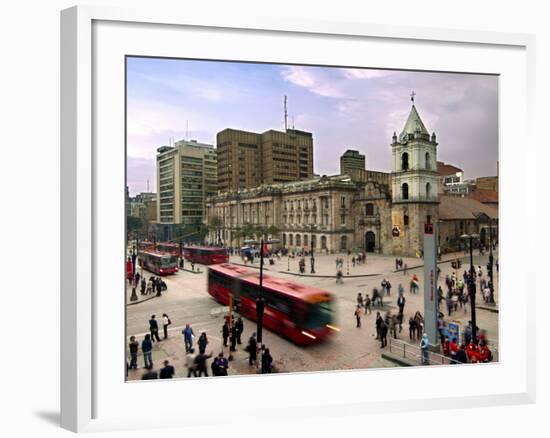 Colombia, Bogota, 16th Century Iglesia De San Francisco, Avendia Jimenez and Carrera Septima-John Coletti-Framed Photographic Print