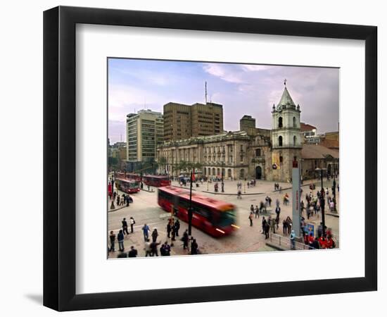 Colombia, Bogota, 16th Century Iglesia De San Francisco, Avendia Jimenez and Carrera Septima-John Coletti-Framed Photographic Print