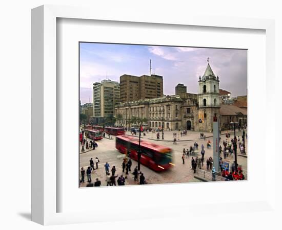 Colombia, Bogota, 16th Century Iglesia De San Francisco, Avendia Jimenez and Carrera Septima-John Coletti-Framed Photographic Print