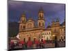 Colombia, Bogota, Plaza De Bolivar, Neoclassical Cathedral Primada De Colombia at Christmas-Jane Sweeney-Mounted Photographic Print