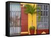 Colombia, Bolivar, Cartagena De Indias, Old Walled City, Windows of Colonial House-Jane Sweeney-Framed Stretched Canvas