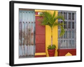 Colombia, Bolivar, Cartagena De Indias, Old Walled City, Windows of Colonial House-Jane Sweeney-Framed Photographic Print