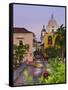 Colombia, Bolivar, Cartagena De Indias, Plaza Santa Teresa, Horse Cart and San Pedro Claver Church-Jane Sweeney-Framed Stretched Canvas