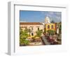 Colombia, Bolivar, Cartagena De Indias, Plaza Santa Teresa, Horse Carts-Jane Sweeney-Framed Photographic Print