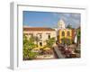 Colombia, Bolivar, Cartagena De Indias, Plaza Santa Teresa, Horse Carts-Jane Sweeney-Framed Photographic Print