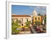 Colombia, Bolivar, Cartagena De Indias, Plaza Santa Teresa, Horse Carts-Jane Sweeney-Framed Photographic Print