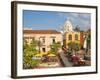 Colombia, Bolivar, Cartagena De Indias, Plaza Santa Teresa, Horse Carts-Jane Sweeney-Framed Photographic Print