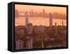 Colombia, Bolivar, Cartagena De Indias, View of Cartagena Skyline at Sunset-Jane Sweeney-Framed Stretched Canvas