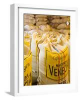 Colombia, Caldas, Manizales, Hacienda Venecia, Coffee in Sisal Bags Ready for Export-Jane Sweeney-Framed Photographic Print