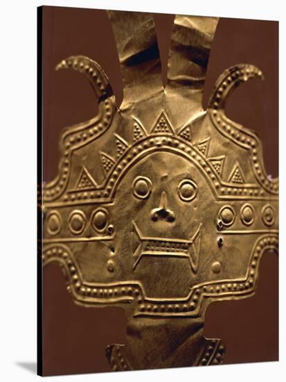 Colombia, Calima Culture, Goldsmith Art, Gold Breastplate-null-Stretched Canvas