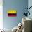 Colombia Flag Design with Wood Patterning - Flags of the World Series-Philippe Hugonnard-Art Print displayed on a wall