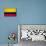 Colombia Flag Design with Wood Patterning - Flags of the World Series-Philippe Hugonnard-Mounted Art Print displayed on a wall