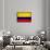 Colombia Flag Design with Wood Patterning - Flags of the World Series-Philippe Hugonnard-Framed Stretched Canvas displayed on a wall