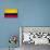 Colombia Flag Design with Wood Patterning - Flags of the World Series-Philippe Hugonnard-Stretched Canvas displayed on a wall