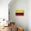 Colombia Flag Design with Wood Patterning - Flags of the World Series-Philippe Hugonnard-Stretched Canvas displayed on a wall