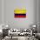Colombia Flag Design with Wood Patterning - Flags of the World Series-Philippe Hugonnard-Art Print displayed on a wall