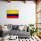 Colombia Flag Design with Wood Patterning - Flags of the World Series-Philippe Hugonnard-Art Print displayed on a wall