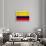 Colombia Flag Design with Wood Patterning - Flags of the World Series-Philippe Hugonnard-Framed Art Print displayed on a wall