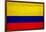 Colombia Flag Design with Wood Patterning - Flags of the World Series-Philippe Hugonnard-Framed Art Print