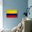 Colombia Flag Design with Wood Patterning - Flags of the World Series-Philippe Hugonnard-Art Print displayed on a wall