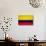 Colombia Flag Design with Wood Patterning - Flags of the World Series-Philippe Hugonnard-Art Print displayed on a wall