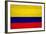 Colombia Flag Design with Wood Patterning - Flags of the World Series-Philippe Hugonnard-Framed Art Print