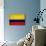 Colombia Flag Design with Wood Patterning - Flags of the World Series-Philippe Hugonnard-Mounted Art Print displayed on a wall