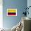 Colombia Flag Design with Wood Patterning - Flags of the World Series-Philippe Hugonnard-Framed Premium Giclee Print displayed on a wall